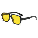 Lentes Vintage de Sol con Cristal Amarillo - Estilo Retro y Protección UV400